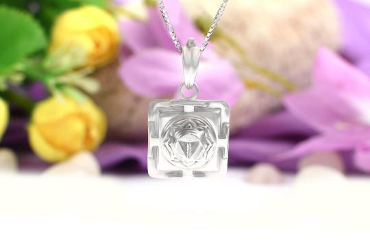 Mahakali Yantra Locket in Silver - 3D