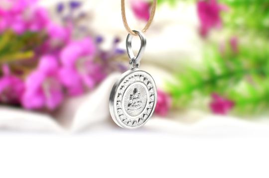 Mahalakshmi Locket in Pure Silver - Design IV