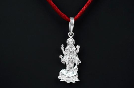 Mahalakshmi Locket in pure Silver - II