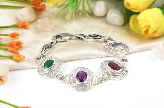 Mahalaxmi Ratna Kavacham - 3 to 4 carat gems - Design I