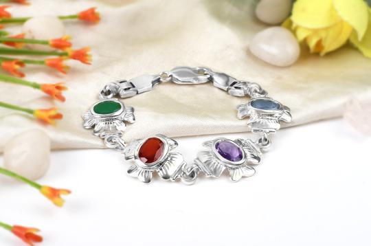 Mahalaxmi Ratna Kavacham - 3 to 4 carat gems - Design II