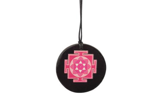 Mahalaxmi Yantra locket on Rosewood