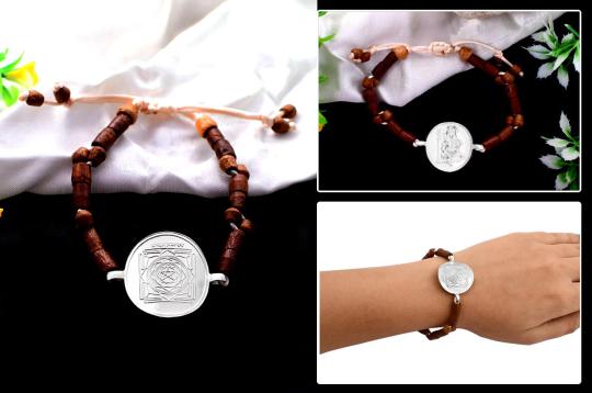 Mahamritunjaya Yantra Bracelet in 925 Sterling Silver