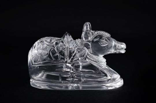 Nandi  in Crystal - 647 gms