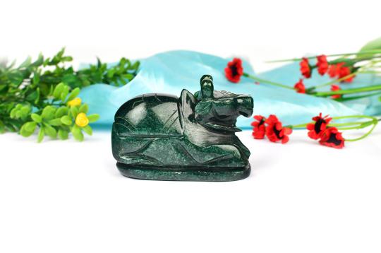 Nandi in Green Jade - 272 gms