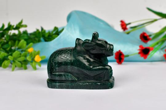 Nandi in Green Jade - 280 gms