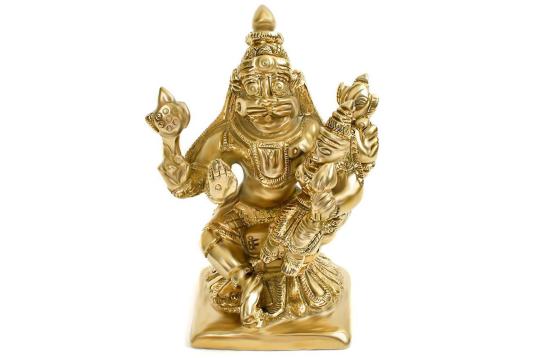 Narasimha Lakshmi statue in brass