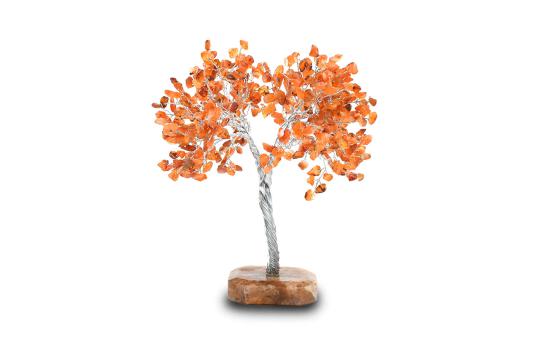 Natural Orange Jade Chakra Vastu Tree - Big