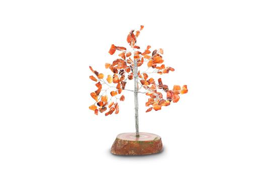 Natural Orange Jade Chakra Vastu Tree - Small