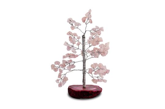 Natural Rose Quartz Chakra Vastu Tree - Small