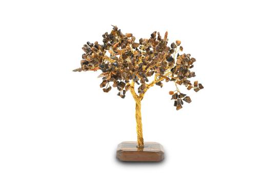 Natural Tiger Eye Chakra Vastu Tree - Big