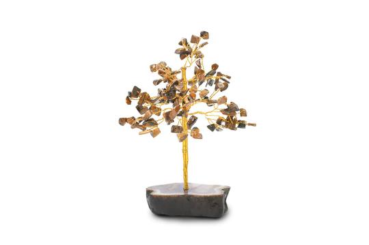 Natural Tiger Eye Chakra Vastu Tree - Small