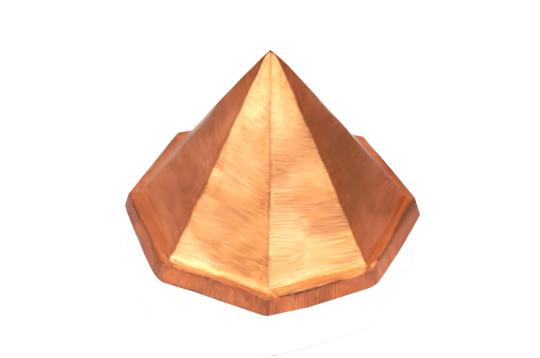 Octagon Shape Double Layer Copper Pyramid