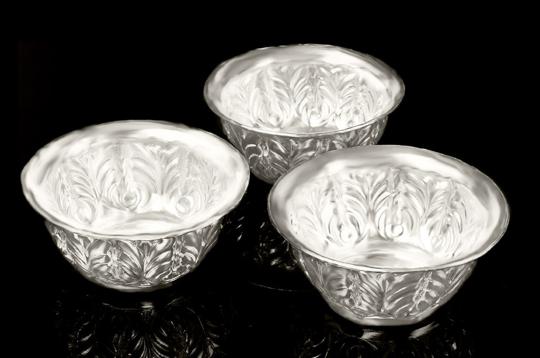 Offerings Bowls in German Silver - Set of 3
