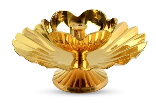 Antique Brass Oil Lamp for Pooja