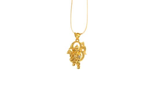 OM Ganesh Pendant in Gold - 5 gms