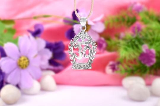 OM Locket in Pure Silver - XXVI