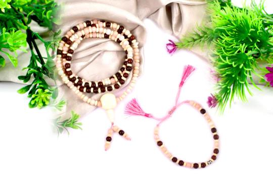 Opal mala and bracelet