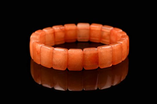 Orange Jade Bracelet