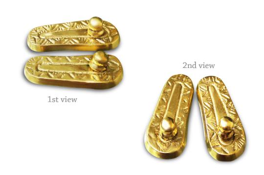 Paduka in Brass - Design I