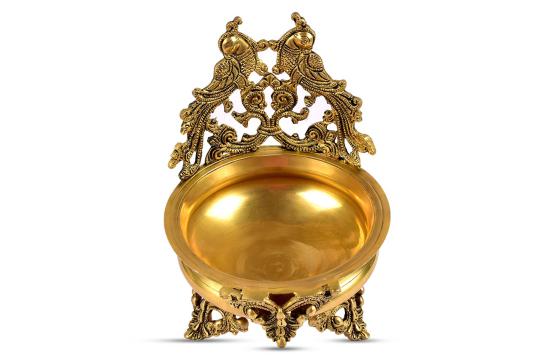 Peacock Urli in Brass - I