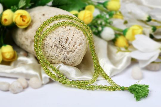 Peridot Round Mala