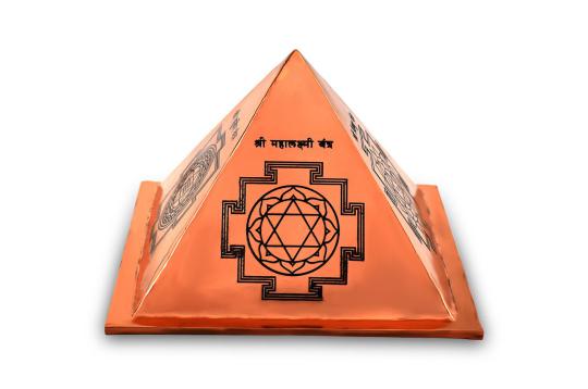 Prosperity Yantra Pyramid in Copper