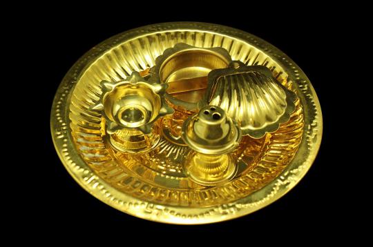 Puja Plate in Brass