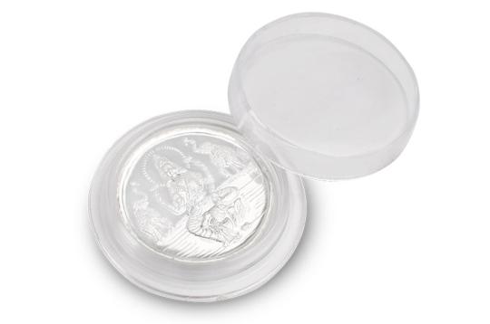 Puja Silver coin - Gajalaxmi - 10 gms