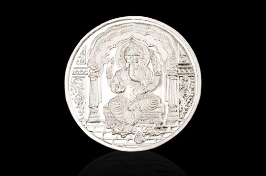 Puja Silver coins - Ganeshji - 20 gms