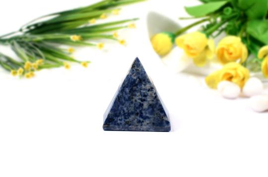 Pyramid in Blue Sodalite-Communication and creativity-102 gms