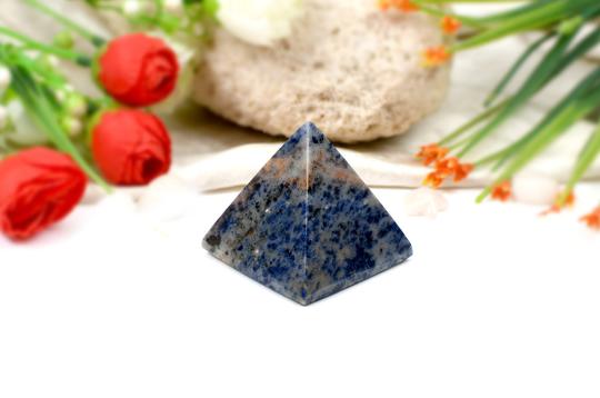 Pyramid in Blue Sodalite - Communication and Creativity