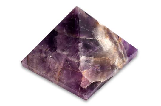 Pyramid in Natural Amethyst - 109 gms