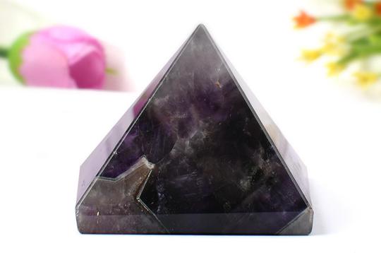 Pyramid in Natural Amethyst-135 gms