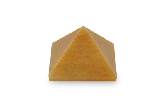 Pyramid in Yellow Jade - Confidence and Courage - III