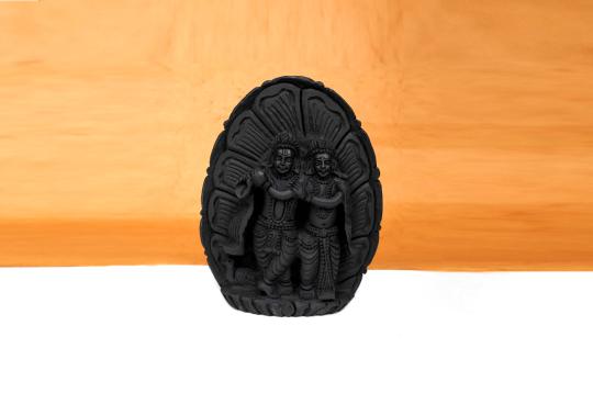 Radha Krishna Shaligram Murti - I