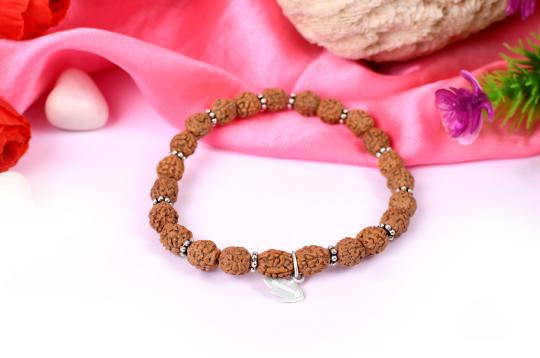 Rare 4 mukhi semi chikna bracelet - 8mm