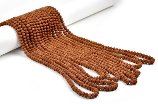 Rare 7 mukhi Mahalaxmi mala - Button shape - Set of 9