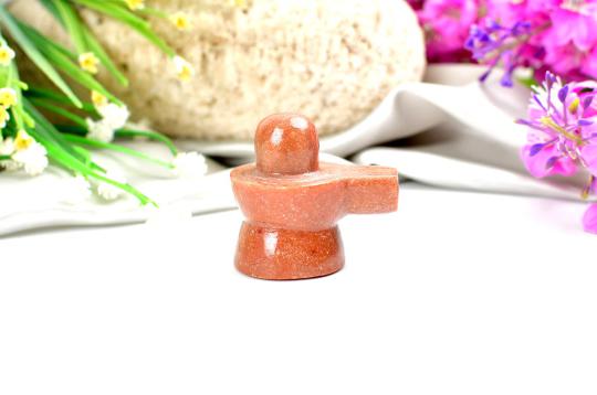 Real Sunstone Shivaling - 56 gms