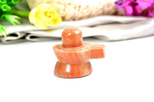 Real Sunstone Shivaling - 57 gms