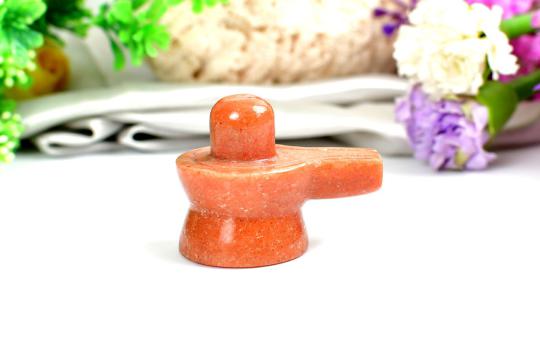 Real Sunstone Shivaling - 61 gms
