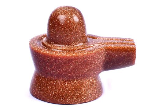 Sunstone Shivling  - 70 gms