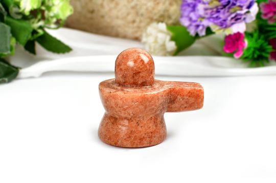 Real Sunstone Shivaling - 80 gms