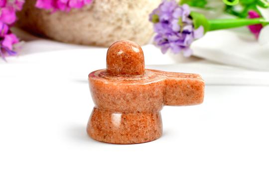 Real Sunstone Shivaling - 85 gms