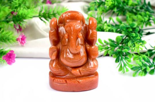Red Jade Ganesha - 289 gms