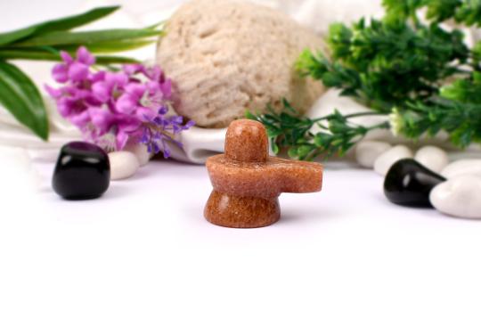Red Jade Shivling - 63 gms