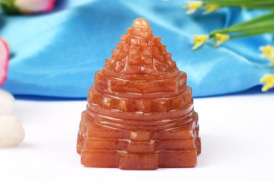 Red Jade Shree Yantra - 106 gms