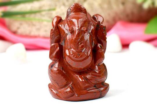 Red Jasper Ganesha - 115 gms