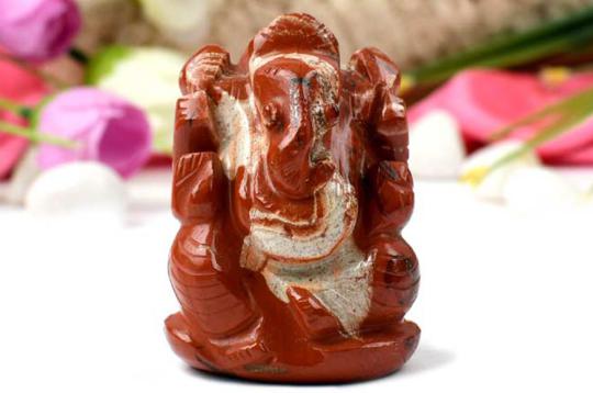 Red Jasper Ganesha - 121 gms