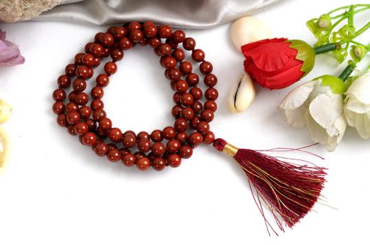 Red Jasper Necklace - 6 mm